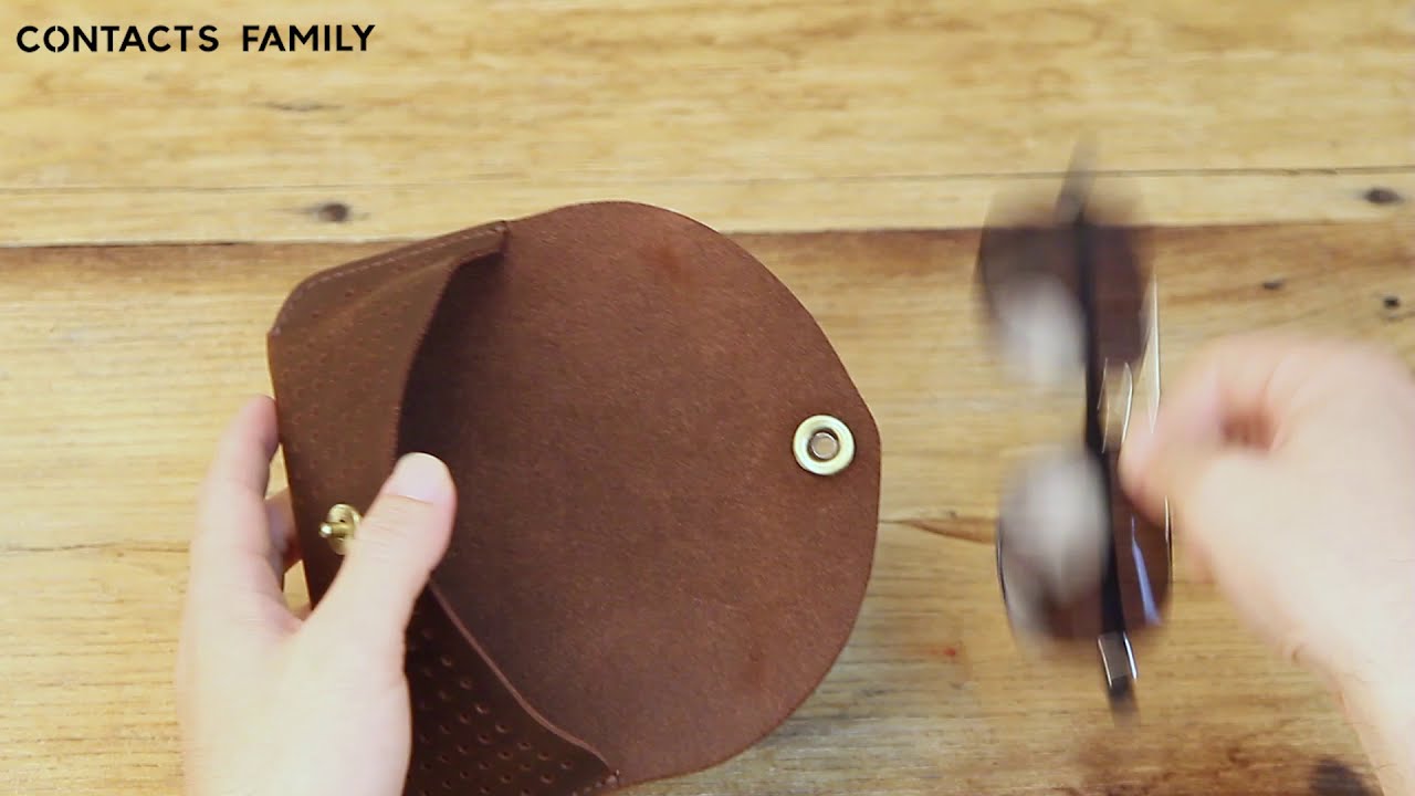 The BEST Cow Leather Sunglass Case!!! Unique portable design