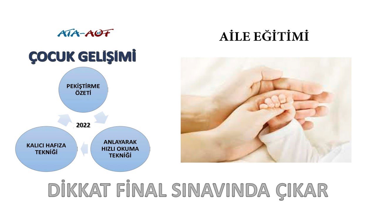 Aile Eğitimi (Dikkat Final Sınavında Çıkar)
