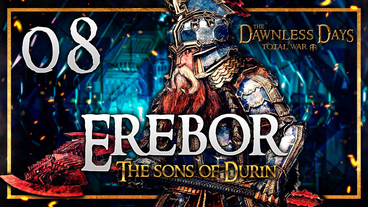 DESTROYING THE ORCS OF GUNDABAD! Dawnless Days Total War Mod - The Dwarves of Erebor Campaign #8
