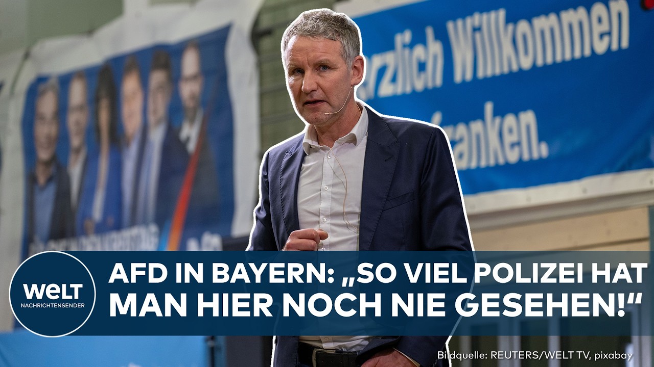 AFD IN SEYBOTHENREUTH: Höcke tritt auf! Massive Proteste!