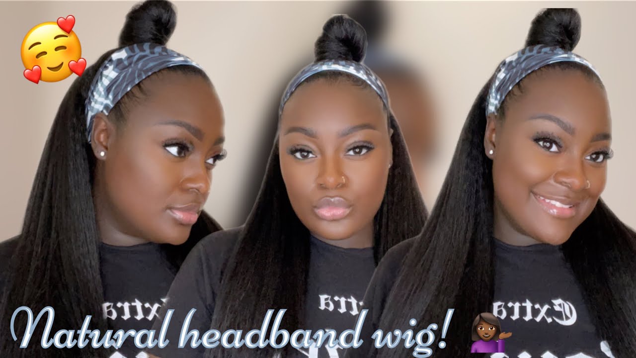 $20 Kinky Straight Headband Wig! | ft. Aminow Hair | Synthetic wig