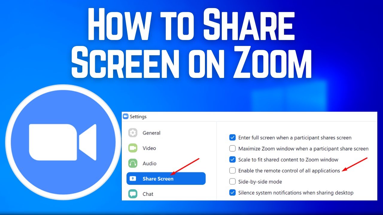 How to Share Screen on Zoom