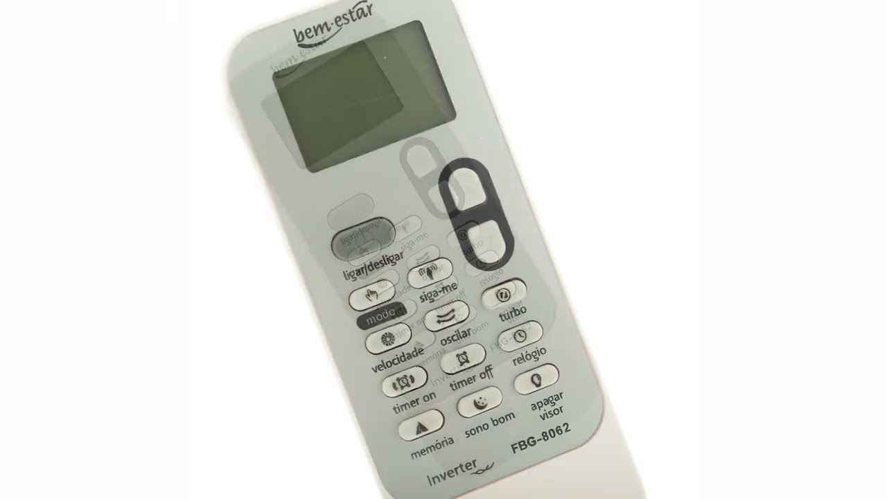 Controle Remoto Para Ar Condicionado Consul Inverter FBG8062 LE7088 SKY8062