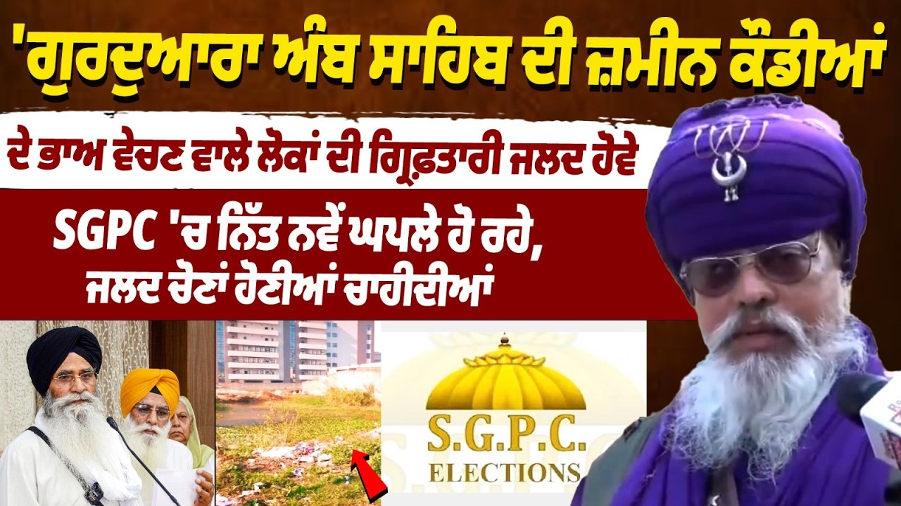 ‘SGPC Scams Increasing, Elections Needed’ — Baba Raja Raj Singh on Amb Sahib Land Row