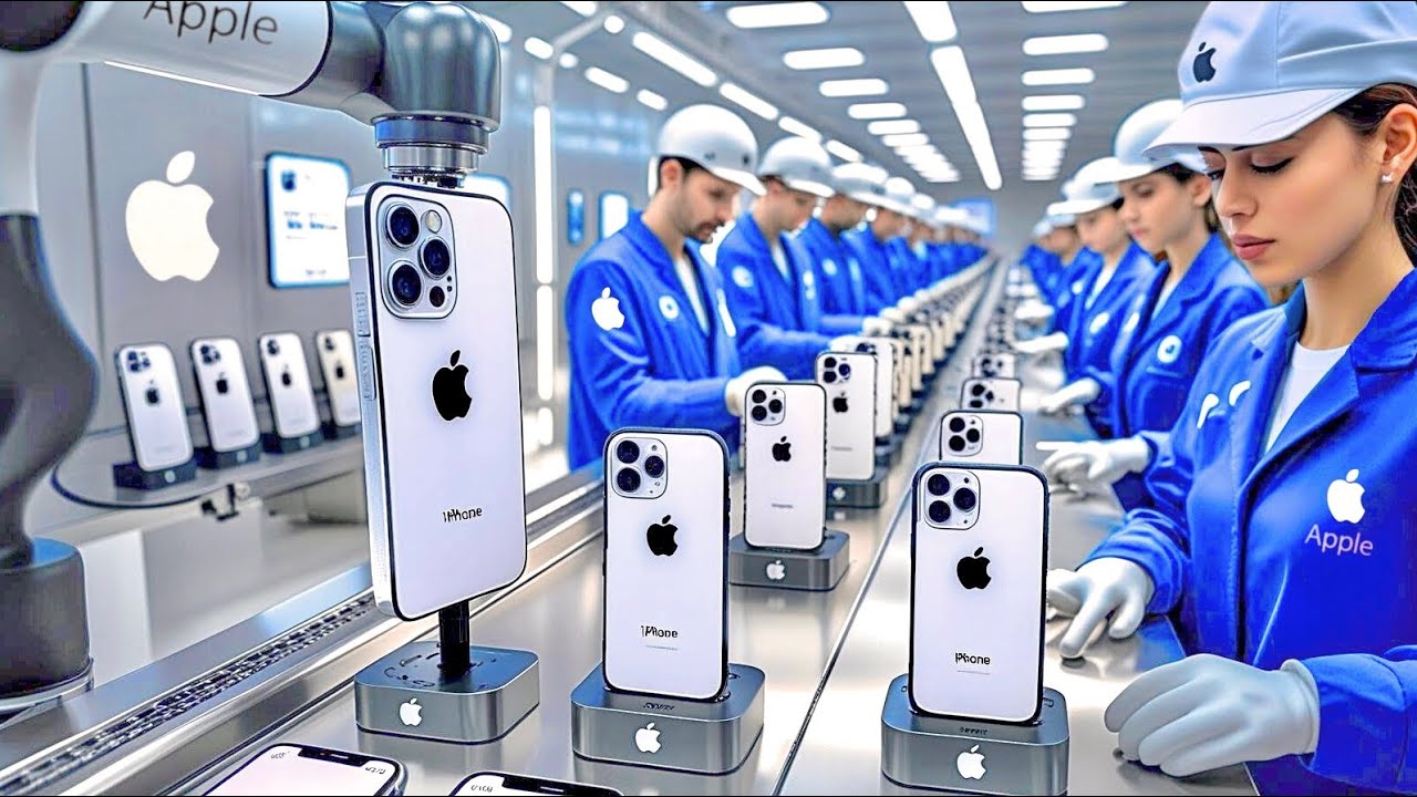 CÓMO se FABRICAN los iPHONE 📱 |  PROCESO INDUSTRIAL 🏭