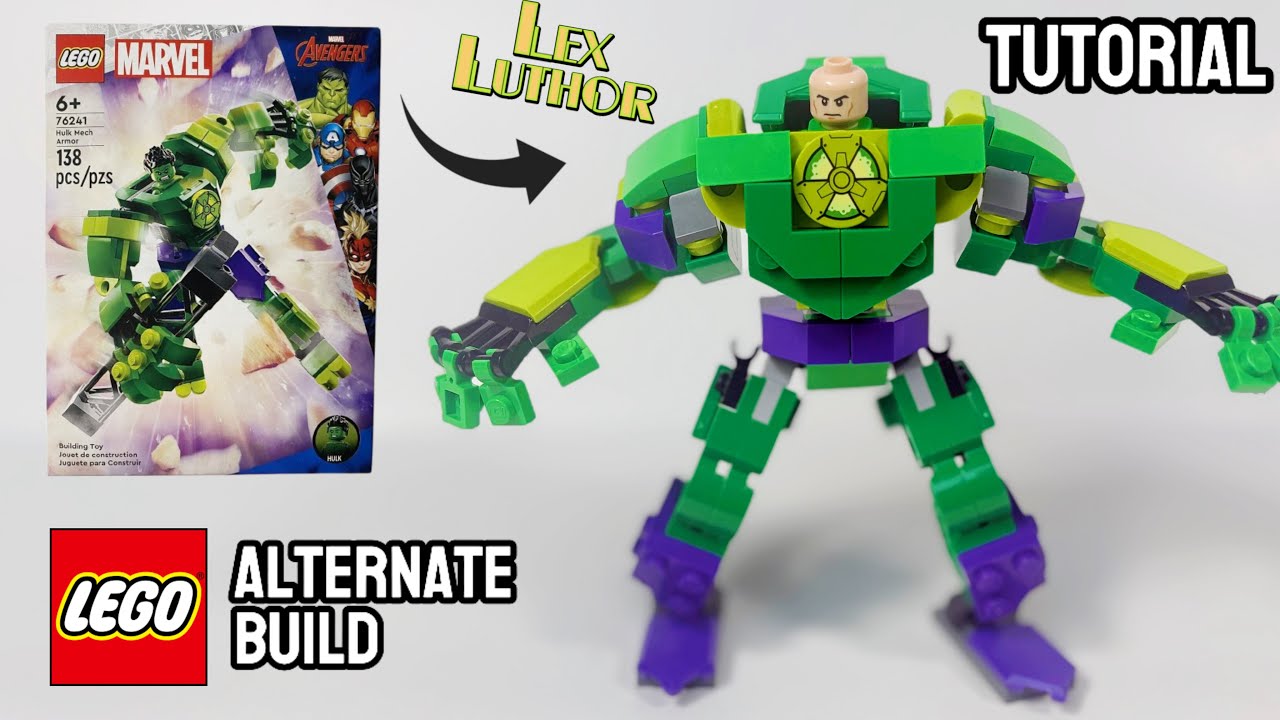 LEGO Lex Luthor&rsquo;s Warsuit Tutorial! - Using An Official LEGO Set | 76241