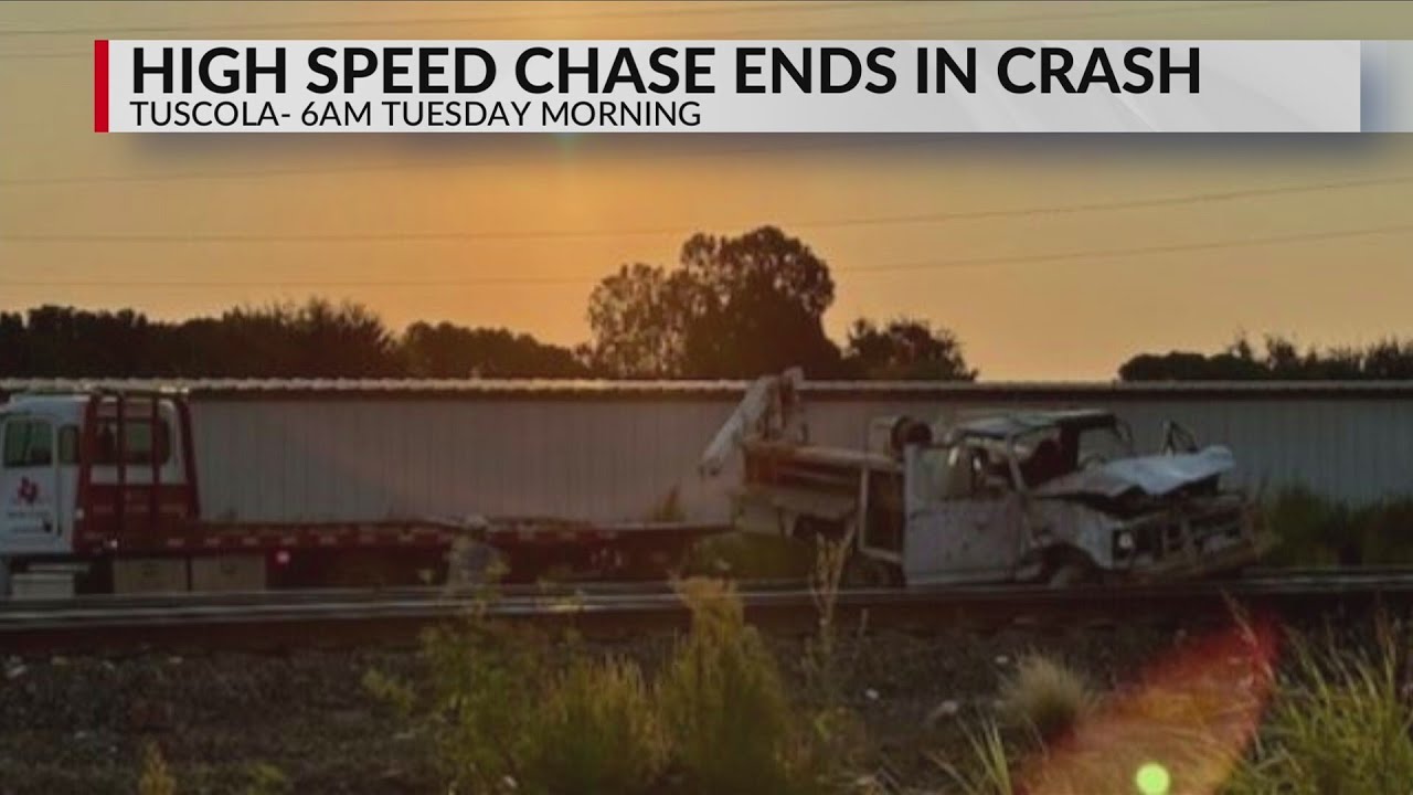 Suspect ejected during high speed chase that ended in crash in Tuscola
