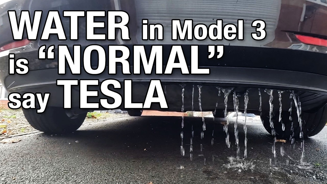 Tesla заявляет, что наличие воды под багажником Model 3 — это «нормально»