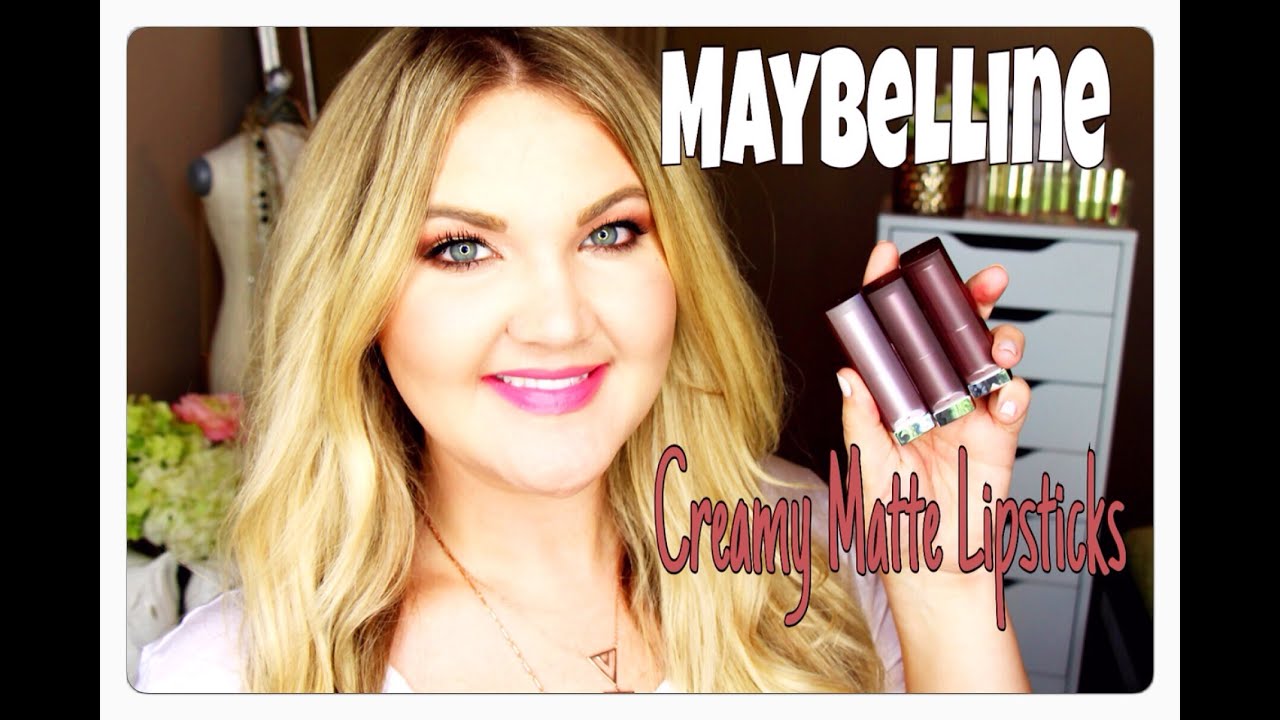 ★MAYBELLINE CREAMY MATTE LIPSTICK | MAC DUPES + LIP SWATCHES★