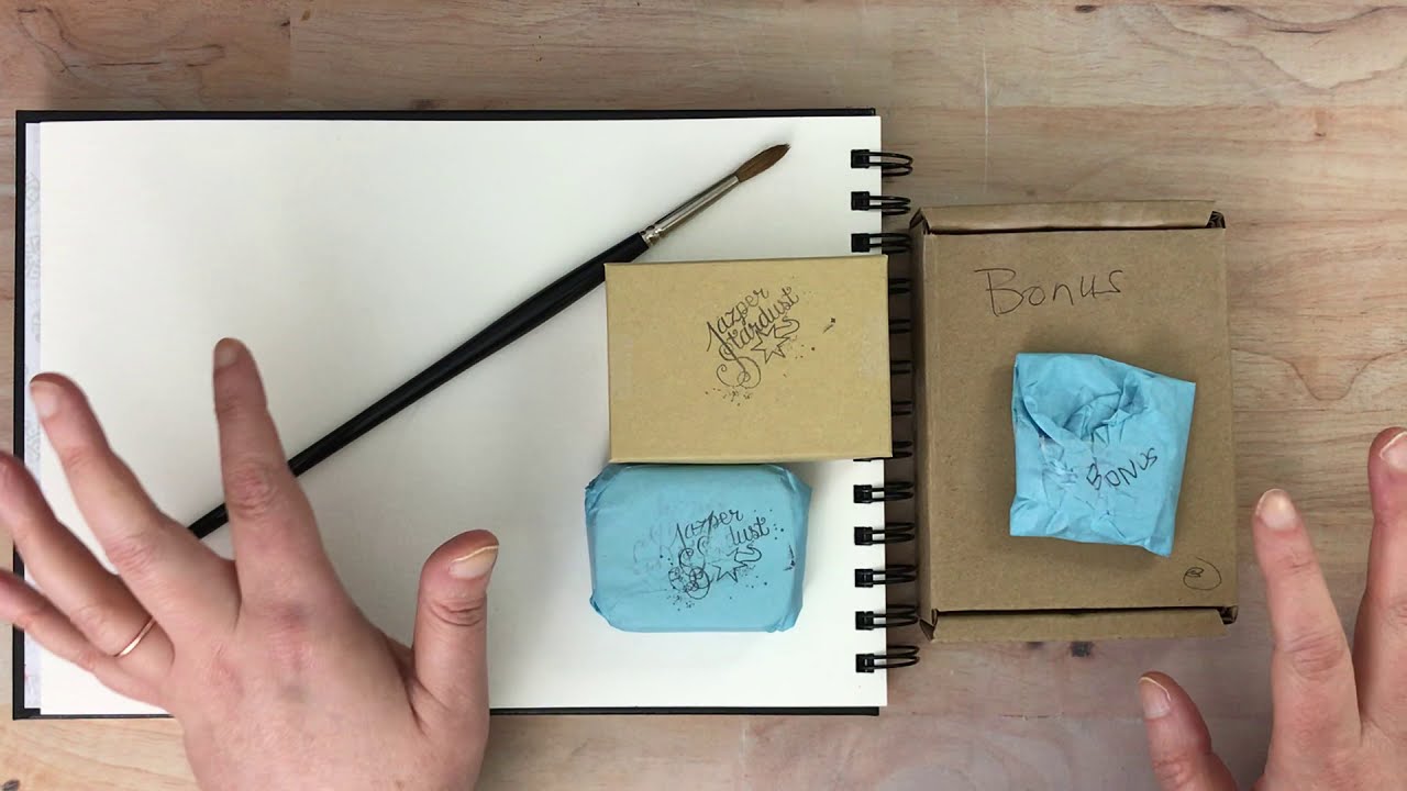 Jazper Stardust Handmade Watercolors Unboxing and Swatching