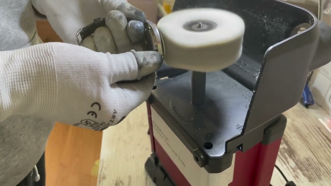 How to polish plastic glass with Polywatch paste and polishing machine