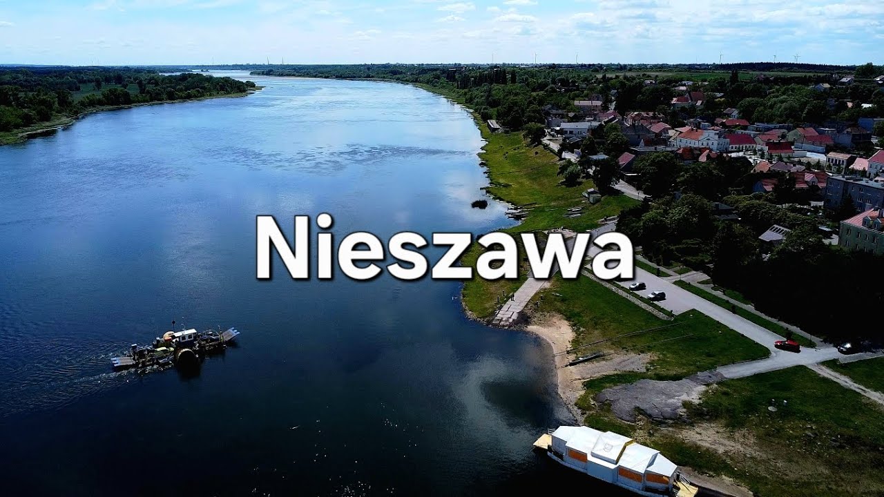 Nieszawa - przeprawa promowa, relaksujące zwiedzanie miasta