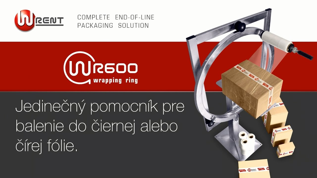 WR600 - Ručn&yacute; baliaci stroj pre balenie do stretch f&oacute;lie | Wrapping ring | W RENT