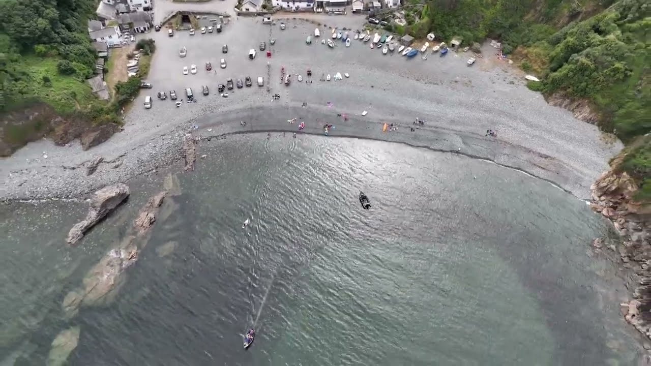 Porthallow. Summer 2022 by drone 4k