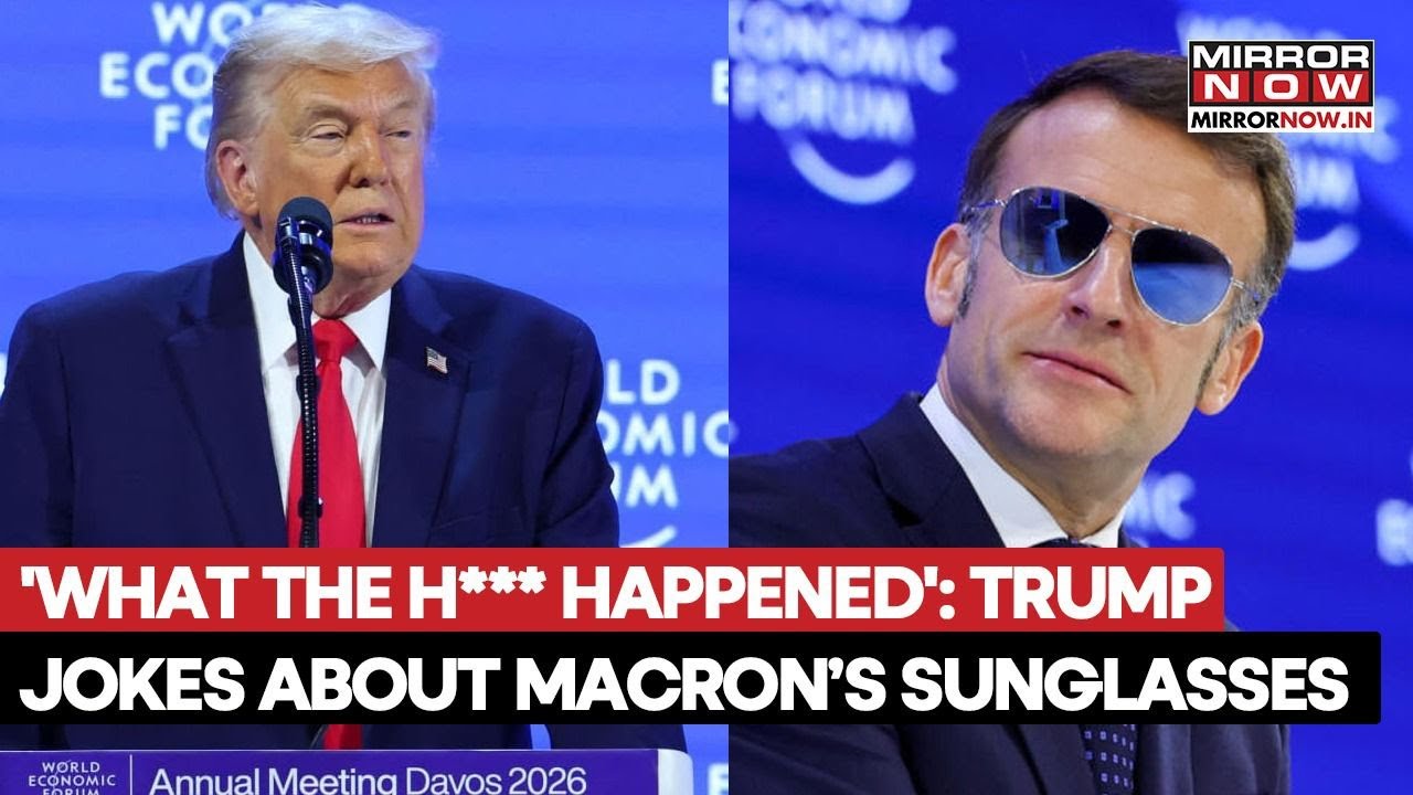 Trump Mocks Macron's 'Sunglasses' At WEF In Davos, Asks What The H*ll Happened| Watch