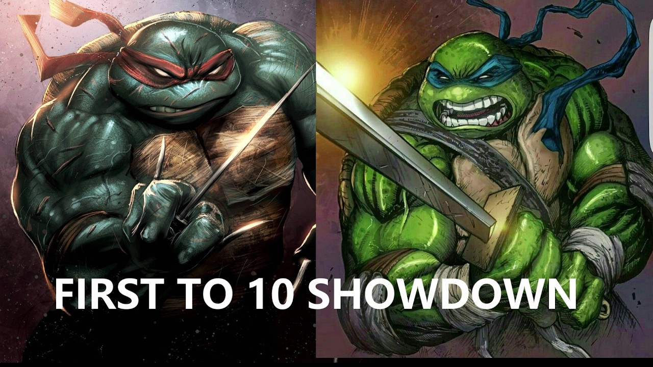 LEO VS. RAPH (WHOS THE BETTER TURTLE) FIRST TO 10 SHOWDOWN