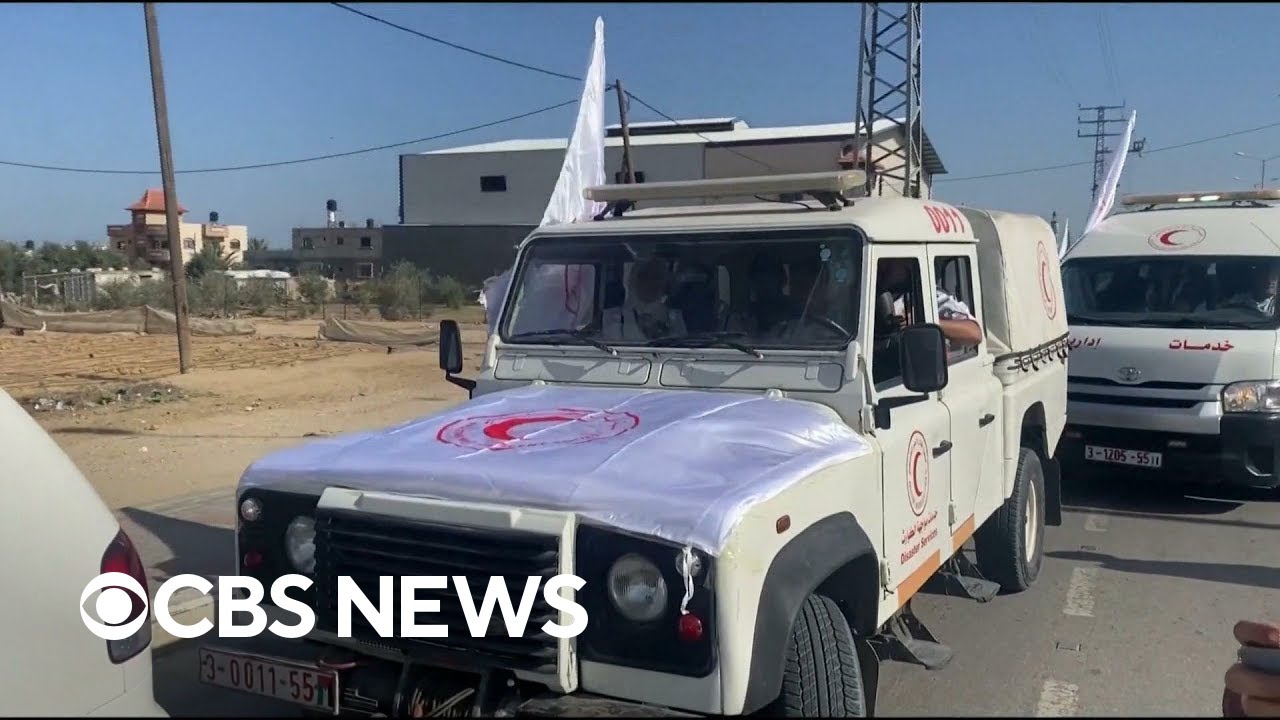 Humanitarian aid begins to enter Gaza after Hamas releases 2 hostages