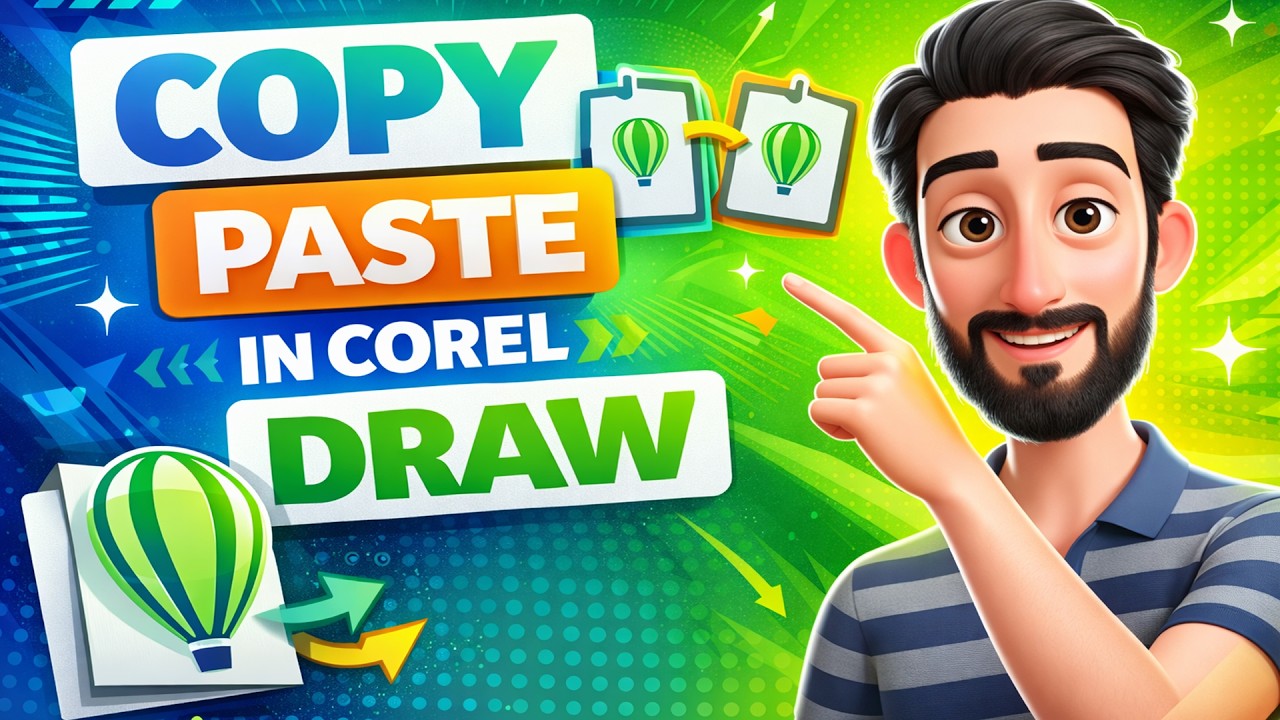 1 Minute Me Perfect Copy | CorelDRAW Copy Paste Trick