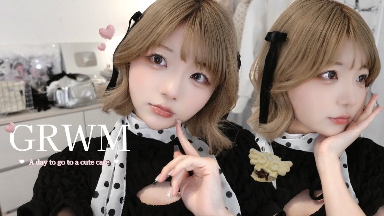 GRWM┊︎おしゃれなカフェにいく準備をしましょう🧁‪‪♡