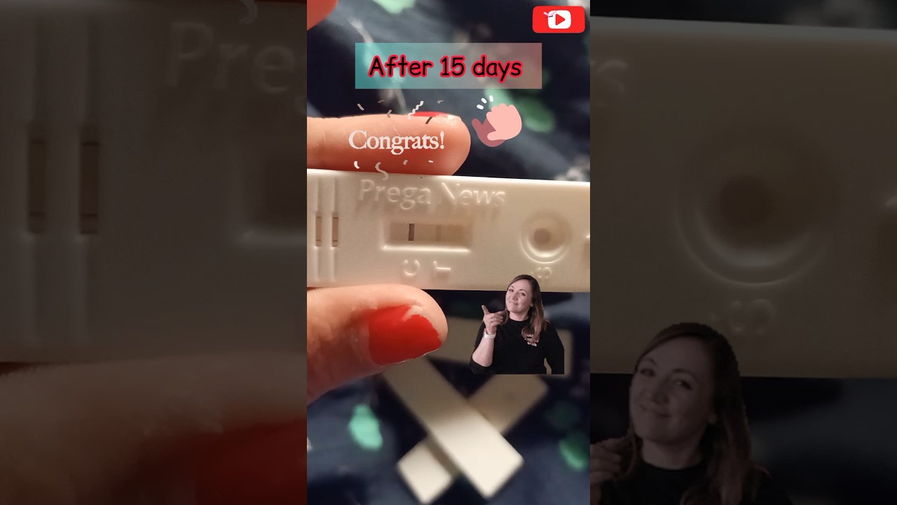 15 days pregnancy test ✅🤗❤️#viralvideo #pregnancy #pregnant #testkit #cute #baby #babybelly