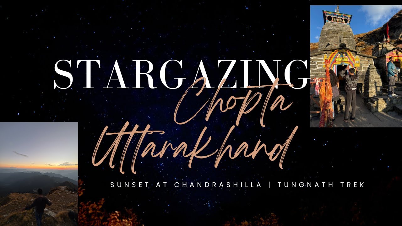 STARGAZING & CAMPING in Chopta Valley VLOG | TUNGNATH trek 🙏🏻 | Sunset trek at CHANDRASHILLA VLOG 