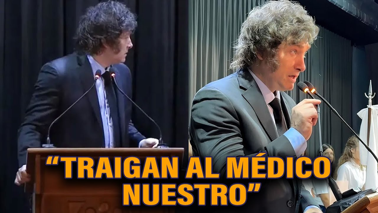 MILEI HABLÓ EN SU COLEGIO Y 2 CHICOS SE DESMAYARON DE LA EMOCIÓN