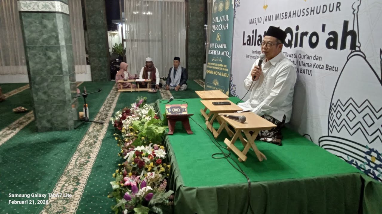 🎬 SAMBUTAN KETUA LPTQ & JQHNU KOTA BATU 📆 LAILATUL QIROAH 🕌 MASJID JAMI MISBAHUSSHUDUR 21.02.2026