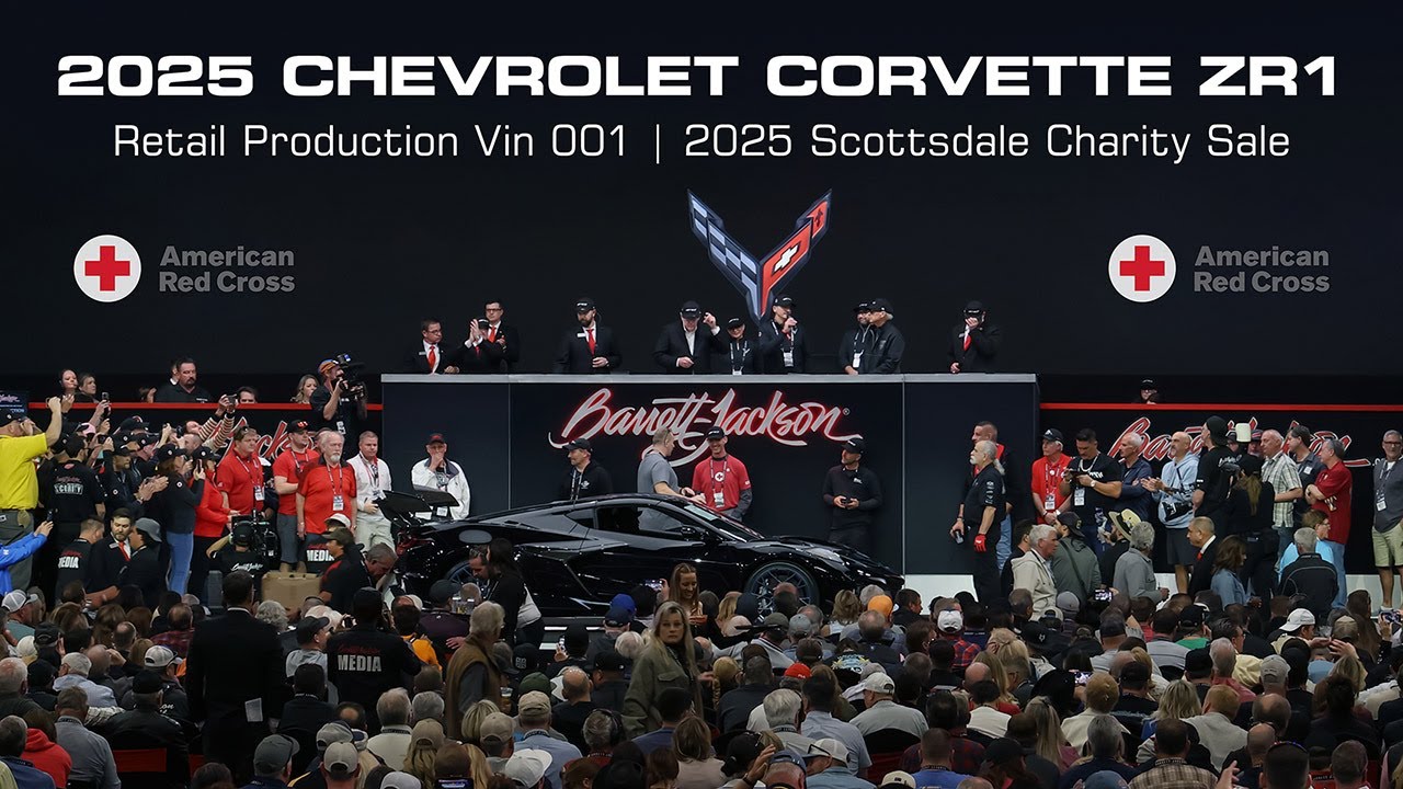 $3,700,000 CHARITY SALE! 2025 Chevrolet Corvette ZR1 VIN 001 - BARRETT-JACKSON 2025 SCOTTSDALE