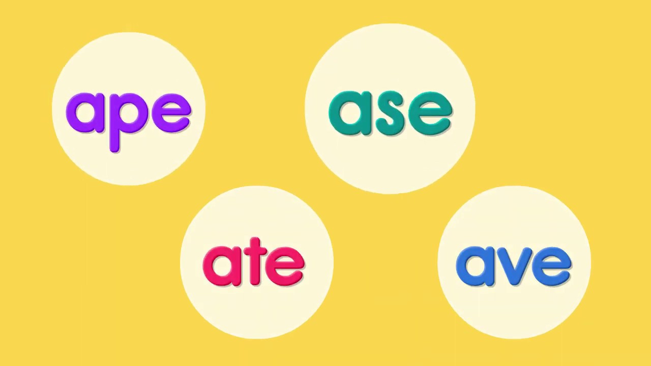 Phonics Chant┃ape &middot; ase &middot; ate &middot; ave ∥ Long Vowels┃Spotlight on One Phonics