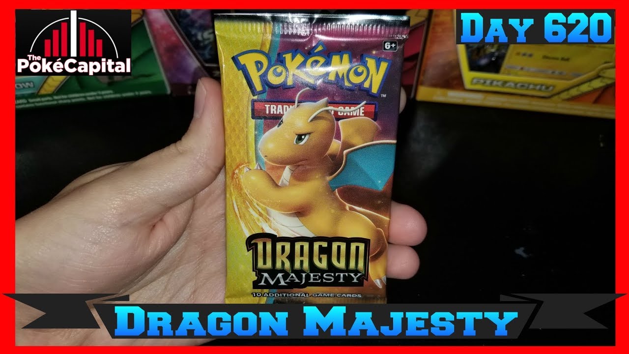 Pokemon Pack Daily DRAGON MAJESTY Booster Opening Day 620 - Featuring ThePokeCapital