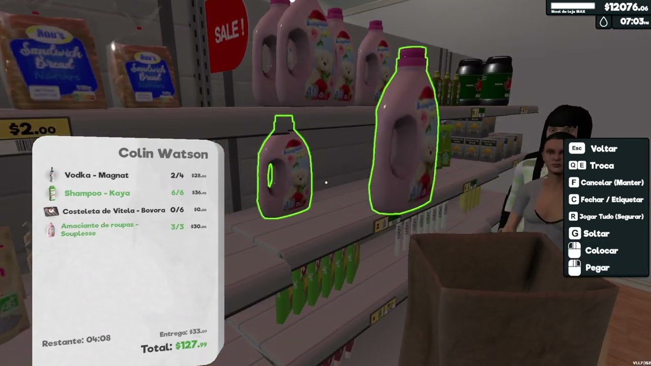 Jogando Supermarket Simulator  Bovino Market #459