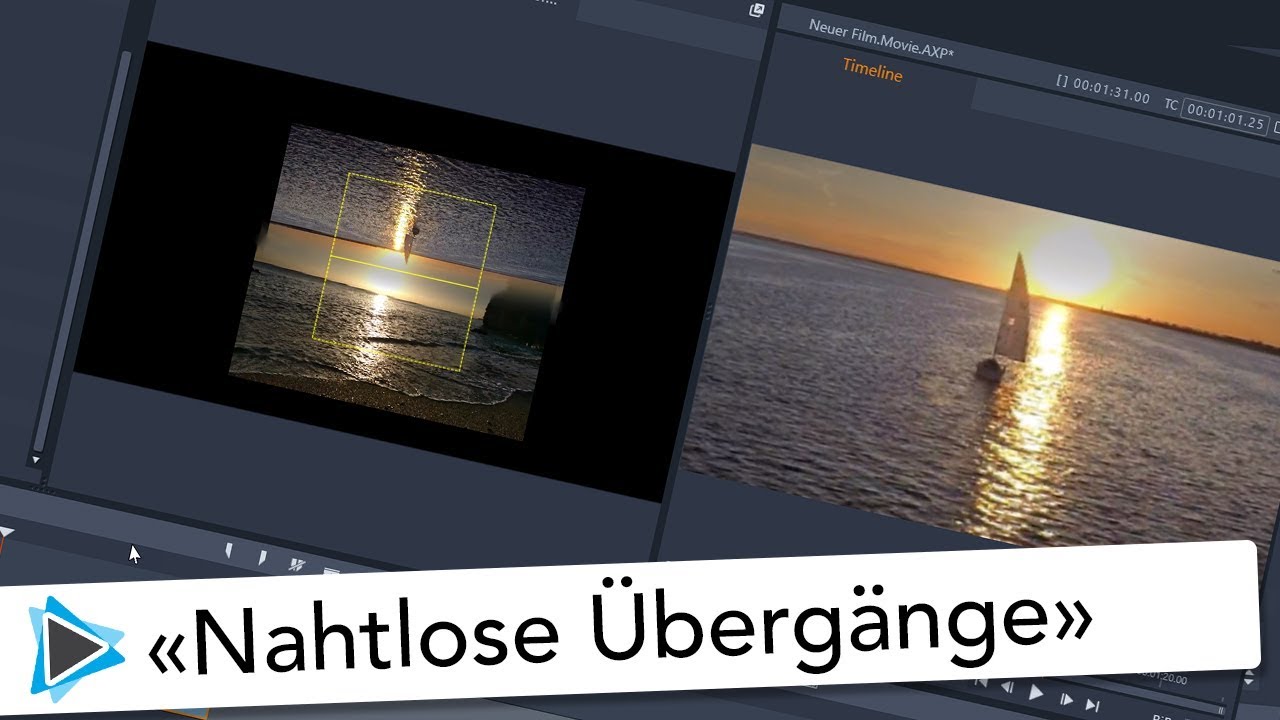 Nahtlose Übergangseffekte neu in Pinnacle Studio 22 Deutsch Video Tutorial
