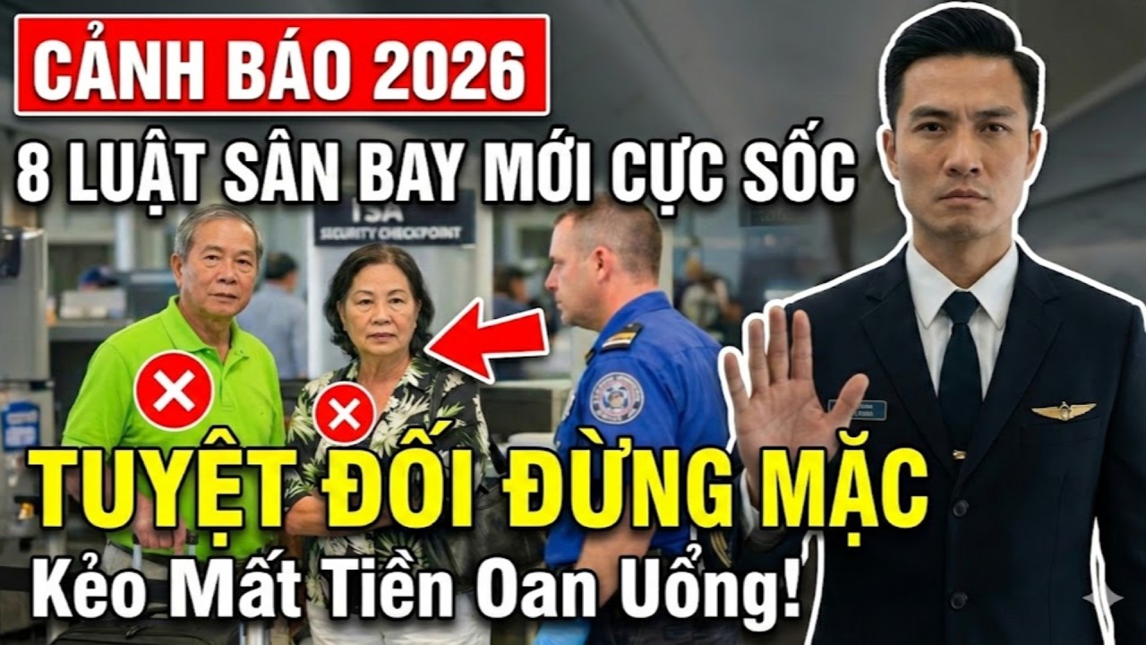 Cảnh Báo 2026: 8 Quy Định Sân Bay Mới CỰC SỐC - Ai Không Biết Chắc Chắn MẤT TIỀN OAN Uổng Nhé!