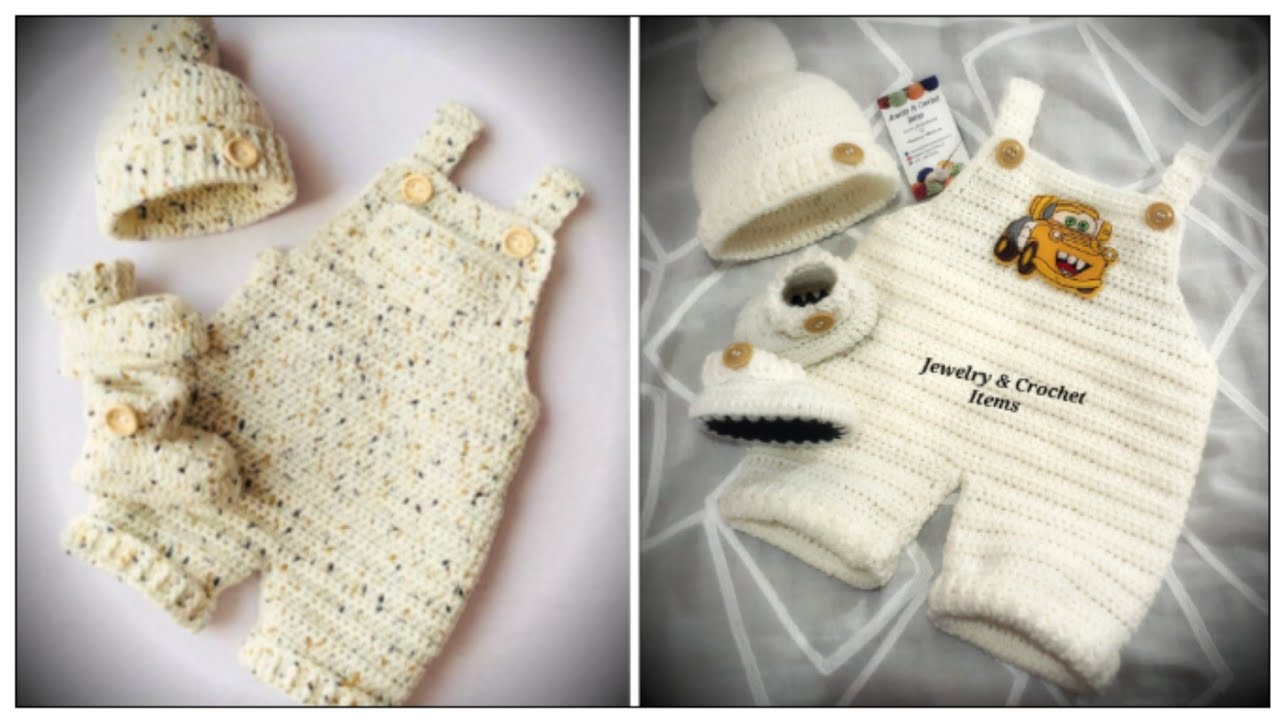 Very Easy Crochet Baby Romper|Free Tutorial (0-3 month)