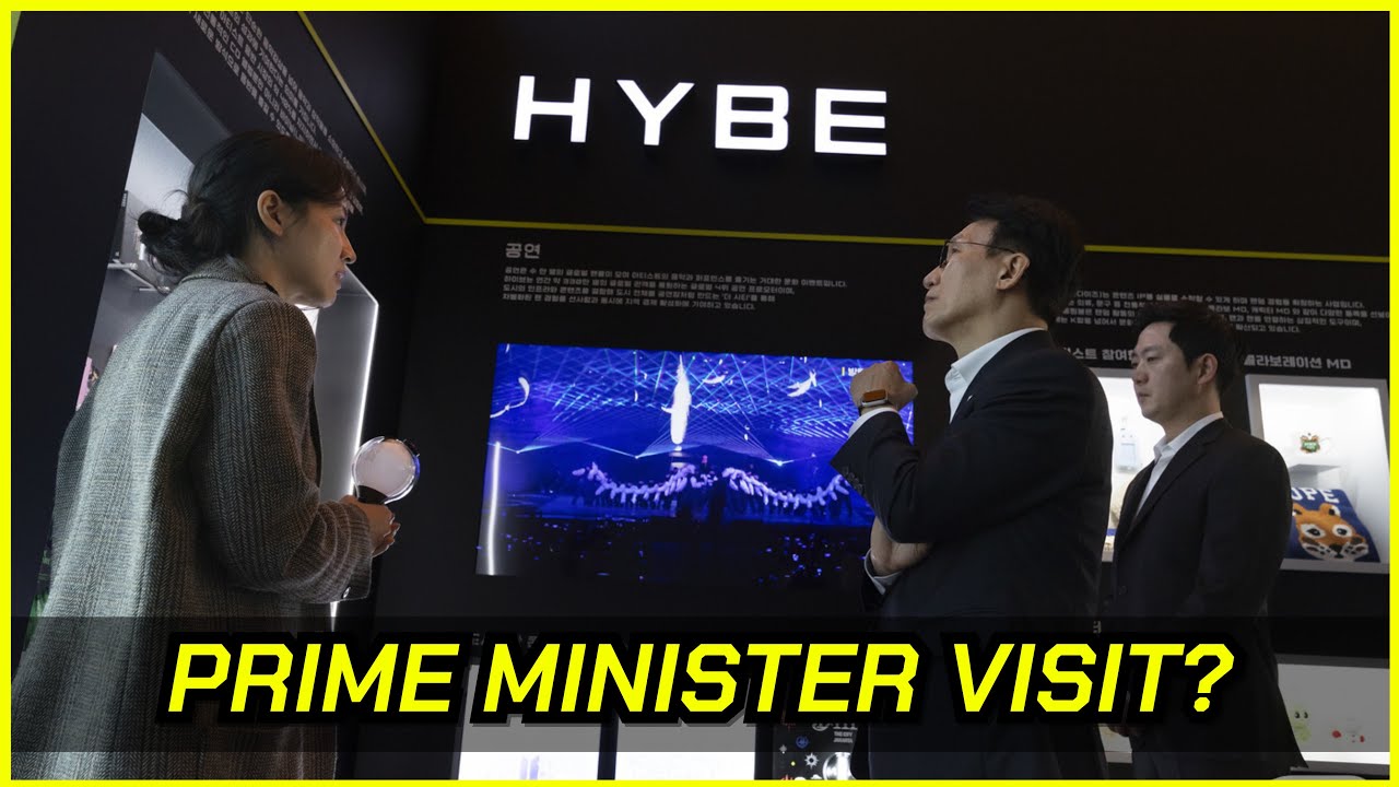 Korea's Prime Minister Visits HYBE Ahead of BTS Full-Group Return