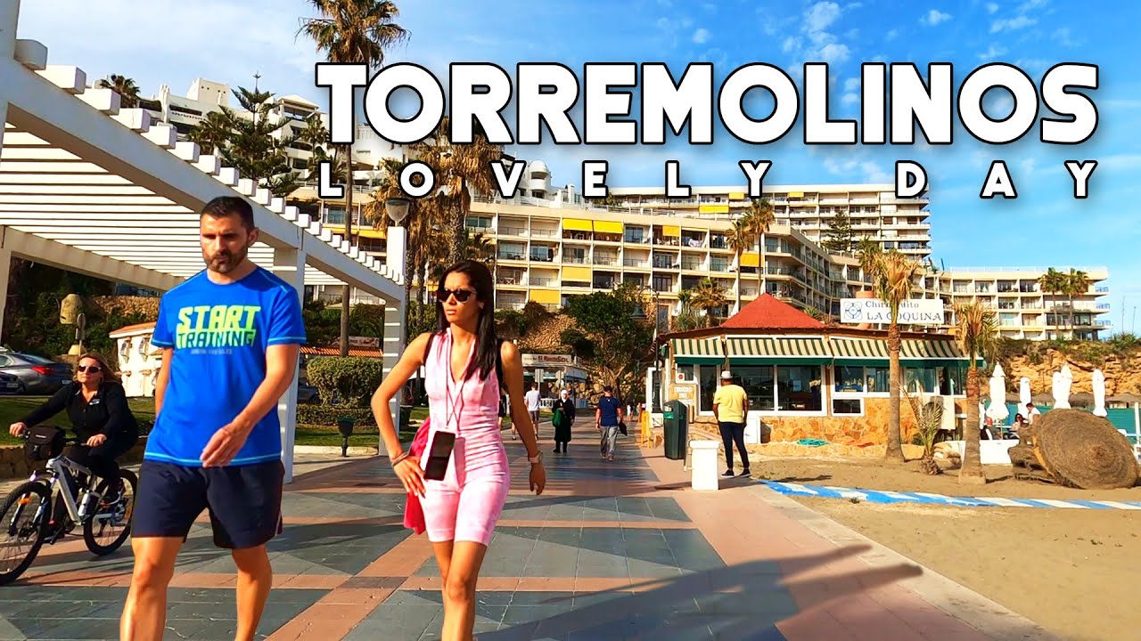 Torremolinos Spain El Bajondillo to La Carihuela Lovely Day March 2023 Costa del Sol | Málaga [4K]