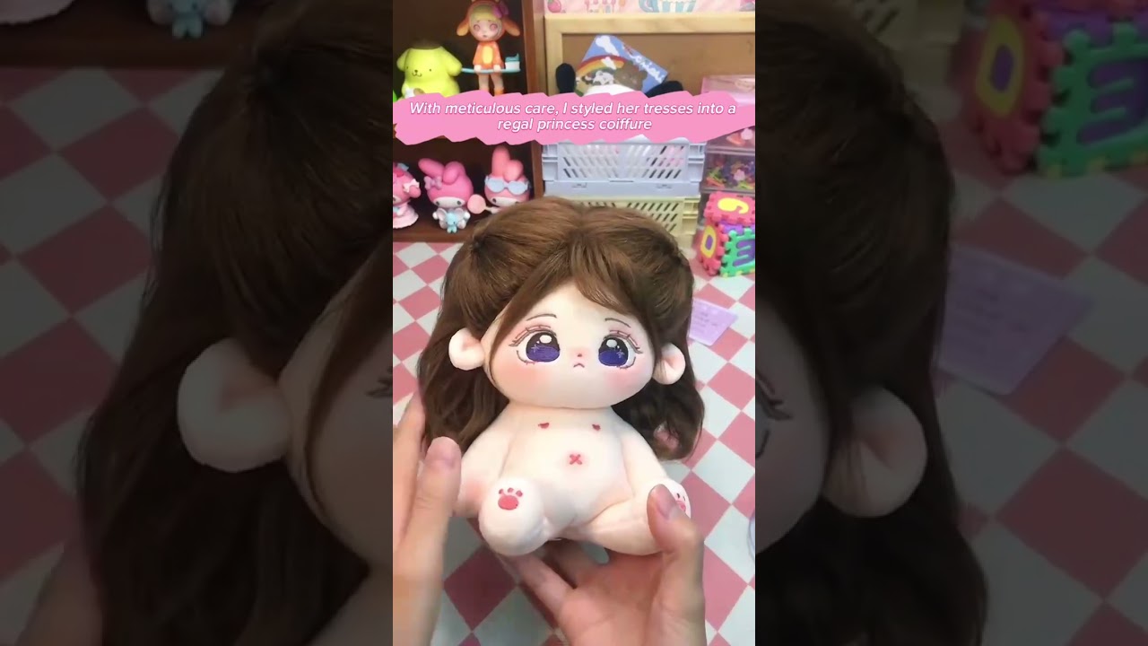 See the kawaii plush doll with Flower( &acute;&forall;｀)｜20cm plush doll｜So cute