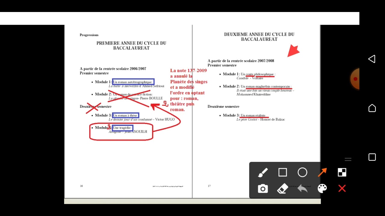 Documents essentiels d'un prof de Français Lycée : Orientations TC