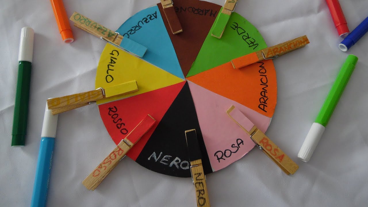 Ruota dei colori in stile Montessori  - Tutorial