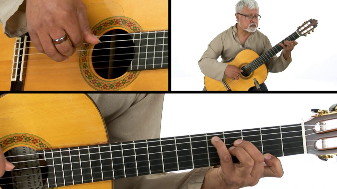 Classical Guitar Lesson - Melody Over Block Chords: Technique: Demo - Fareed Haque
