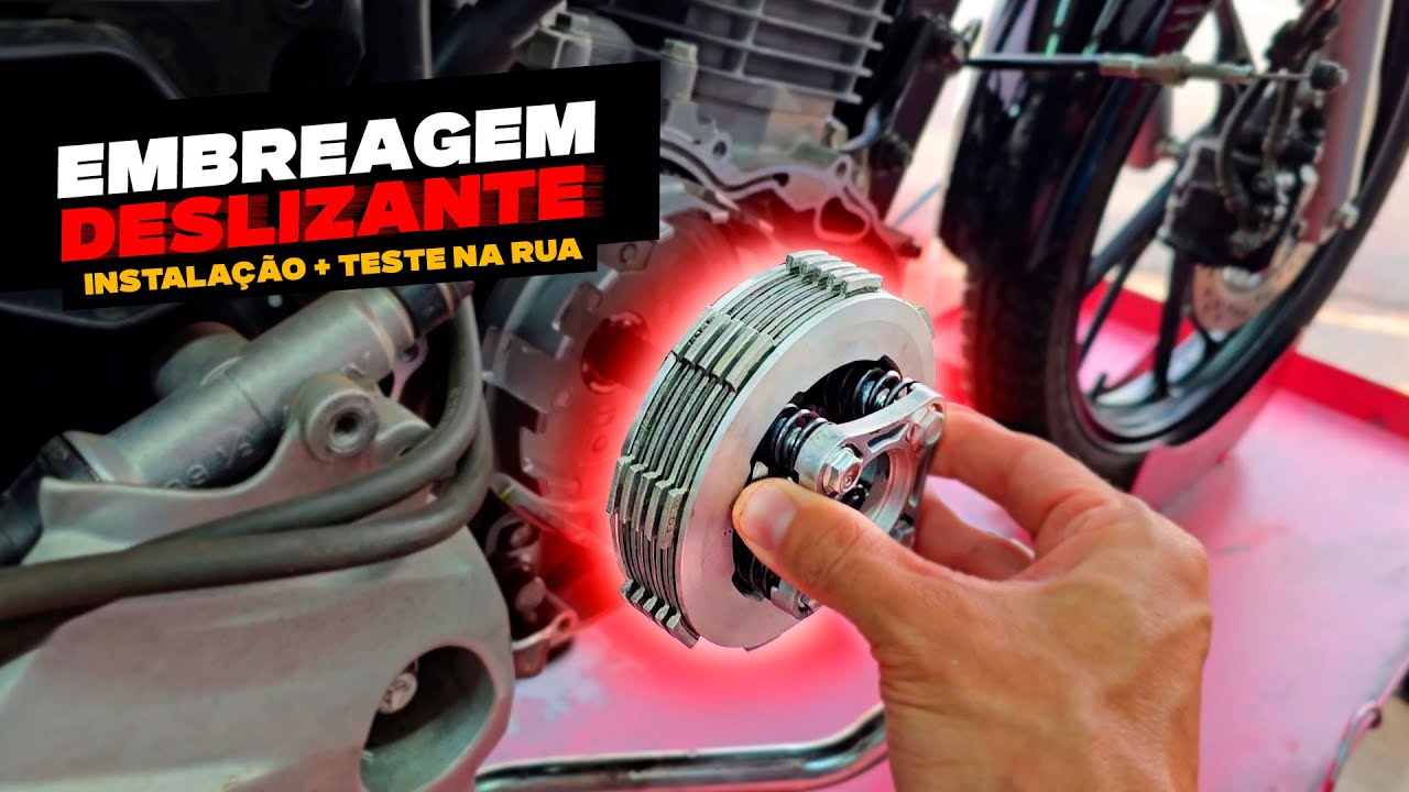 TESTEI UMA EMBREAGEM DESLIZANTE PARA TITAN! FICOU IGUAL MOTO GRANDE