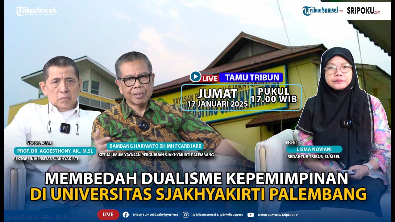 Ketum Yayasan Tegaskan Universitas Sjakhyakirti Palembang Milik Publik Bukan Perseorangan