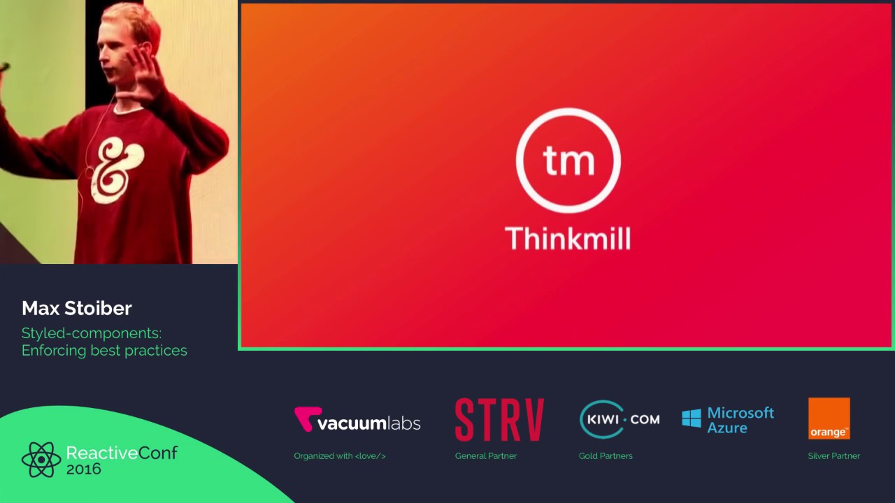 ReactiveConf 2016 - Max Stoiber: Styled-components: Enforcing best practices