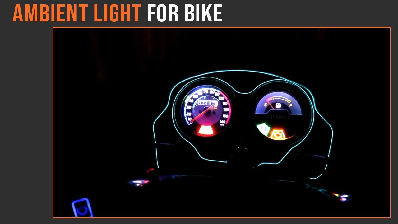 Motorcycle Dashboard ambient light