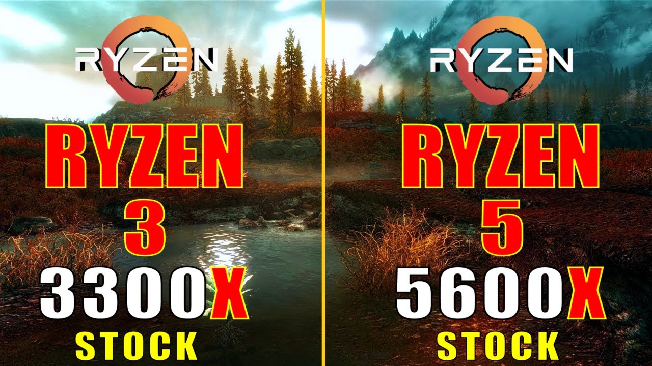 RYZEN 3 3300X vs RYZEN 5 5600X || PC GAMES TEST ||