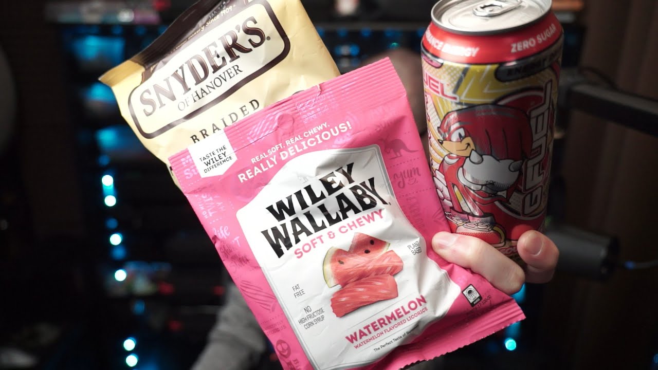 Trying GFUEL Sour, Wiley Wallaby Watermelon, and Snyder's Twists