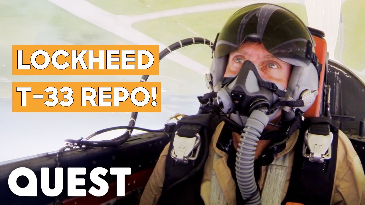 Кевин и Дэйв забирают самолёт Lockheed T-33 за несколько мгновений до авиашоу! | Airplane Repo