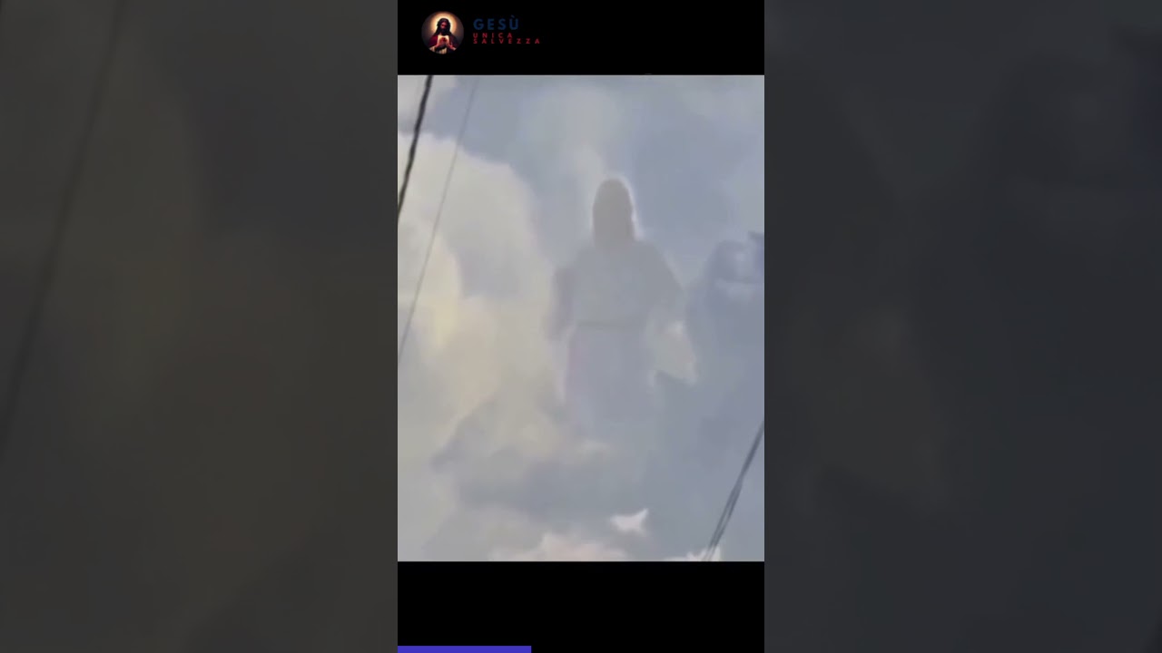 L&rsquo;incredibile #miracolo  dell&rsquo;apparizione di #ges&ugrave; tra le nuvole #shorts