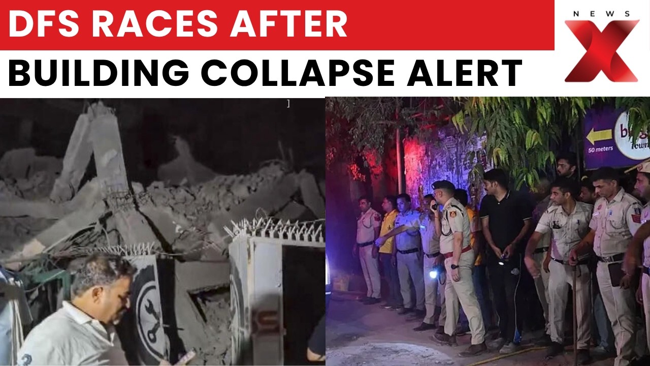 Delhi Building Collapse Near Saket Metro: Nine Evacuated, Seven Fire Tenders Deployed by DFS | NewsX