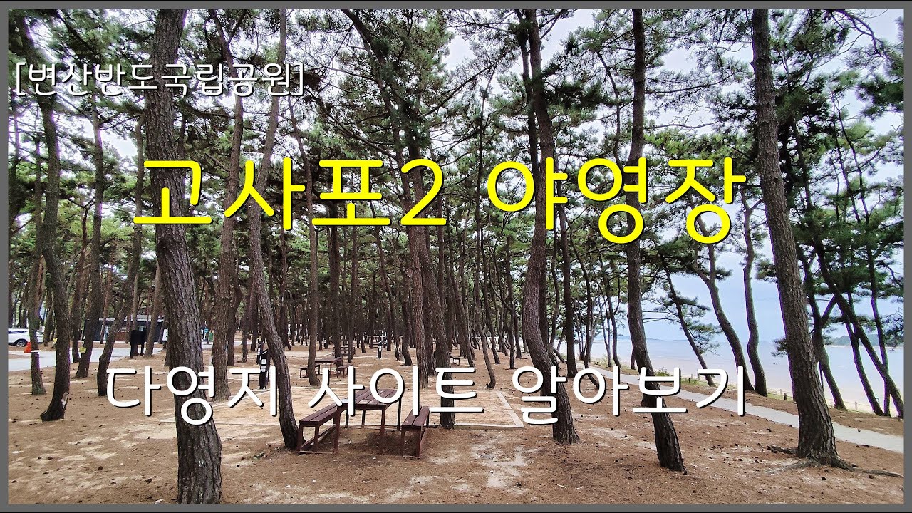 [변산반도국립공원] 고사포2 야영장 다영지 사이트 알아보기(전북 부안)